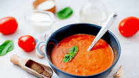 Fresh Low-Carb Tomato Soup (Vegetarian Recipe) Fresh Low-Carb Tomato Soup (Vegetarian Recipe)