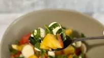 Peach and Tomato Caprese Salad Peach and Tomato Caprese Salad