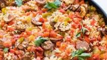 Sausage, Peppers and Rice Skillet Sausage, Peppers and Rice Skillet
