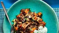 Butternut biryani with cucumber raita Butternut biryani with cucumber raita