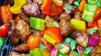 Air Fryer Steak Bites and Peppers (Pepper Steak ) Air Fryer Steak Bites and Peppers (Pepper Steak )
