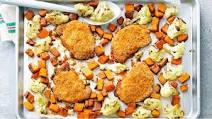 Crunchy Sheet Pan Pork Chops with Veggies Crunchy Sheet Pan Pork Chops with Veggies
