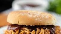 Crockpot Root Beer Chicken Sandwich