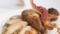 Roasted Pheasant with Bacon over Mashed Potatoes Roasted Pheasant with Bacon over Mashed Potatoes