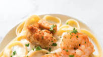 Air Fryer Chicken and Shrimp Alfredo Air Fryer Chicken and Shrimp Alfredo