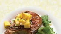 Glazed Pork Chops with Mango Salsa Glazed Pork Chops with Mango Salsa