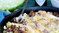 Tex Mex Ground Beef and Cabbage Skillet Recipe Topped with Spicy Mexican Cheese Blend Tex Mex Ground Beef and Cabbage Skillet Recipe Topped with Spicy Mexican Cheese Blend