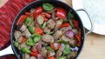 Turkey Sausage and Pepper Skillet Turkey Sausage and Pepper Skillet