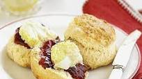 Classic scones with jam & clotted cream Classic scones with jam & clotted cream