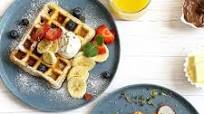 Eggless Herb & Cheese Waffles Eggless Herb & Cheese Waffles