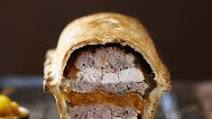 Chicken, apricot & pork pie Chicken, apricot & pork pie
