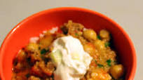 Madras Goat Chili with Cucumber Raita Madras Goat Chili with Cucumber Raita