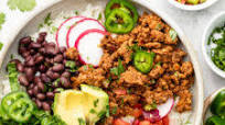 Turkey Burrito Bowls Turkey Burrito Bowls
