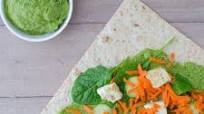 Spinach Hummus Wrap Spinach Hummus Wrap