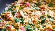 One-Pan Chicken and Spinach Orzo One-Pan Chicken and Spinach Orzo