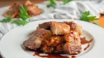 Crispy pork belly with whisky-soy sauce Crispy pork belly with whisky-soy sauce