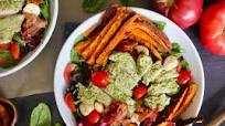Pesto Chicken Sweet Potato Caprese Salad Pesto Chicken Sweet Potato Caprese Salad