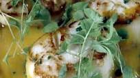 Seared Scallops with Pumpkin Broth and Roasted Hazelnuts Seared Scallops with Pumpkin Broth and Roasted Hazelnuts