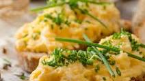 Scrambled eggs on toast Scrambled eggs on toast