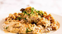 Roast pheasant with whisky cream sauce Roast pheasant with whisky cream sauce