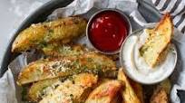 Baked Garlic Parmesan Potato Wedges Baked Garlic Parmesan Potato Wedges