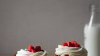 Eggless Vanilla & Strawberry Cupcakes (Small batch) Eggless Vanilla & Strawberry Cupcakes (Small batch)