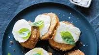 Caprese Salad with Fried Green Tomatoes Caprese Salad with Fried Green Tomatoes