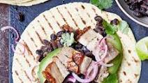 Pork & black bean tacos Pork & black bean tacos
