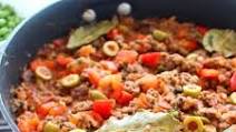 Skillet Ground Beef Dinner Inspired by Cuban Picadillo Skillet Ground Beef Dinner Inspired by Cuban Picadillo