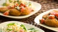Chicken Cutlets with Bruschetta Topping Chicken Cutlets with Bruschetta Topping
