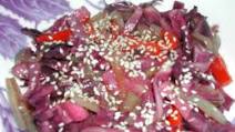 Red Cabbage Touched With Asian Flavors Red Cabbage Touched With Asian Flavors