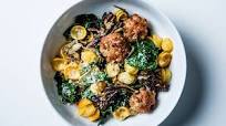 Toasted Orecchiette with Veal Meatballs Toasted Orecchiette with Veal Meatballs