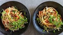 Chile-Oil Noodles With Cilantro Chile-Oil Noodles With Cilantro