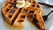 Banana Belgian Waffles Banana Belgian Waffles