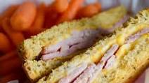 Air Fryer Ham and Cheese Sandwich Air Fryer Ham and Cheese Sandwich