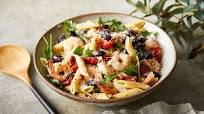 Mediterranean Pasta Salad with Arugula and Shrimp Mediterranean Pasta Salad with Arugula and Shrimp