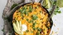 Easy Cheesy Chicken Enchilada Skillet Easy Cheesy Chicken Enchilada Skillet