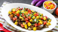 Crispy Pork, Mango and Eggplant Binagoongan Crispy Pork, Mango and Eggplant Binagoongan