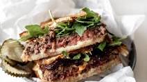 Pressed Patty Melt with Sriracha Mayo Pressed Patty Melt with Sriracha Mayo