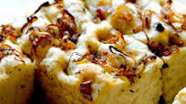 Focaccia Bread with Caramelized Shallots and Thyme Focaccia Bread with Caramelized Shallots and Thyme