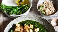 Vegan Coconut Tofu Saag with charred Broccoli Vegan Coconut Tofu Saag with charred Broccoli
