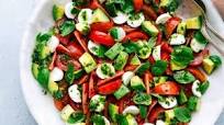 Caprese Salad with Basil Dressing Caprese Salad with Basil Dressing
