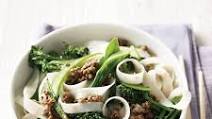 Chilli pork, broccolini and noodle stir fry Chilli pork, broccolini and noodle stir fry