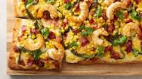 Poblano Shrimp Flatbread Poblano Shrimp Flatbread