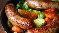 Roasted Chicken Sausages with Brussels Sprouts, Fennel and Potatoes Roasted Chicken Sausages with Brussels Sprouts, Fennel and Potatoes