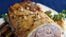 Brined Pork Loin with Brown Sugar-Bourbon Glaze Brined Pork Loin with Brown Sugar-Bourbon Glaze