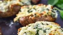 Spinach and Artichoke Dip Baked Potatoes Recipe Spinach and Artichoke Dip Baked Potatoes Recipe