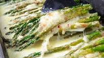 Cheesy Baked Asparagus Cheesy Baked Asparagus