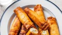 Turkish Fried Feta Rolls, or Turkish Fried Feta Rolls, or