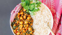 Pressure Cooker Chana Saag Pressure Cooker Chana Saag